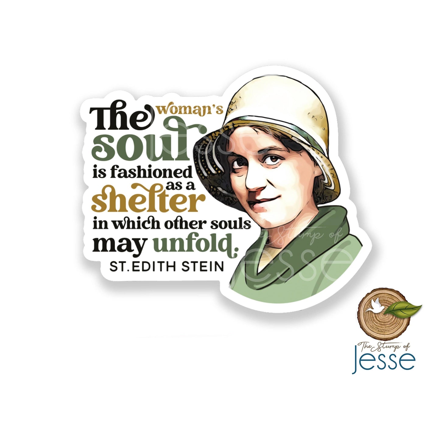 St. Edith Stein Waterproof Catholic Sticker