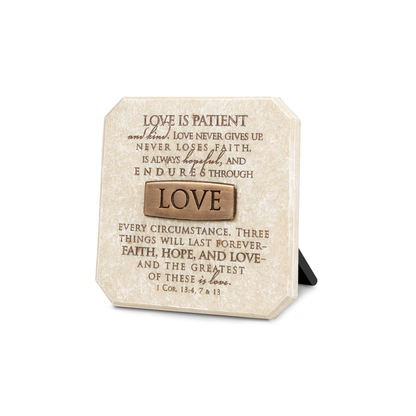 LCP Love Bronze-Finish Title Bar Plaque