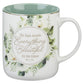 Mug Green Floral Everything Beautiful Ecc. 3:11
