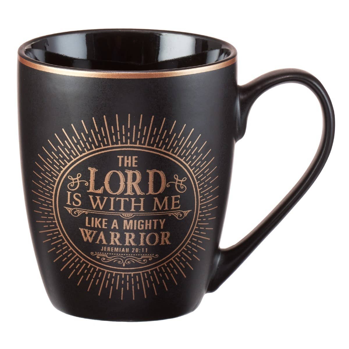 Mug Black The Lord Is With Me Jer. 20:11