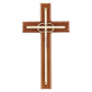 Overlay Wedding Cross With Gold Rings