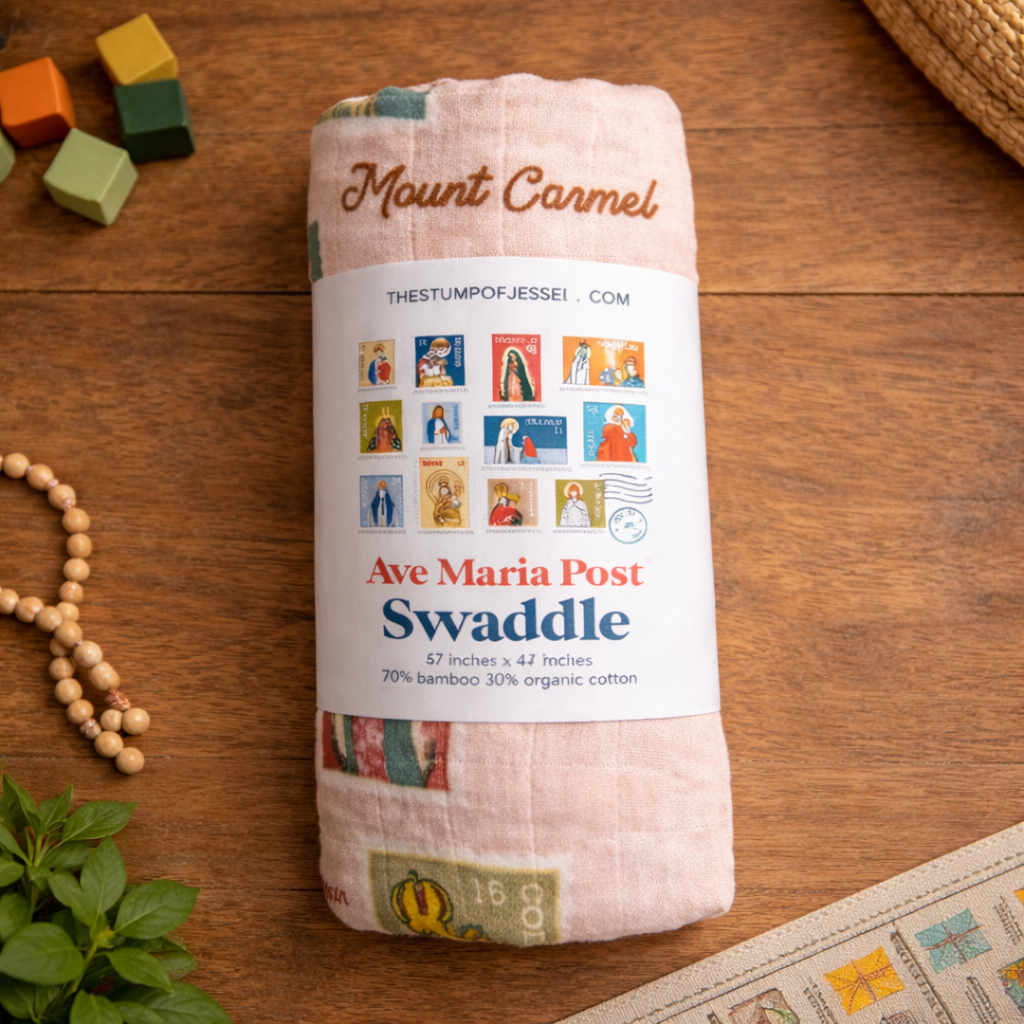 Ave Maria Post Muslin Deluxe Pink Swaddle