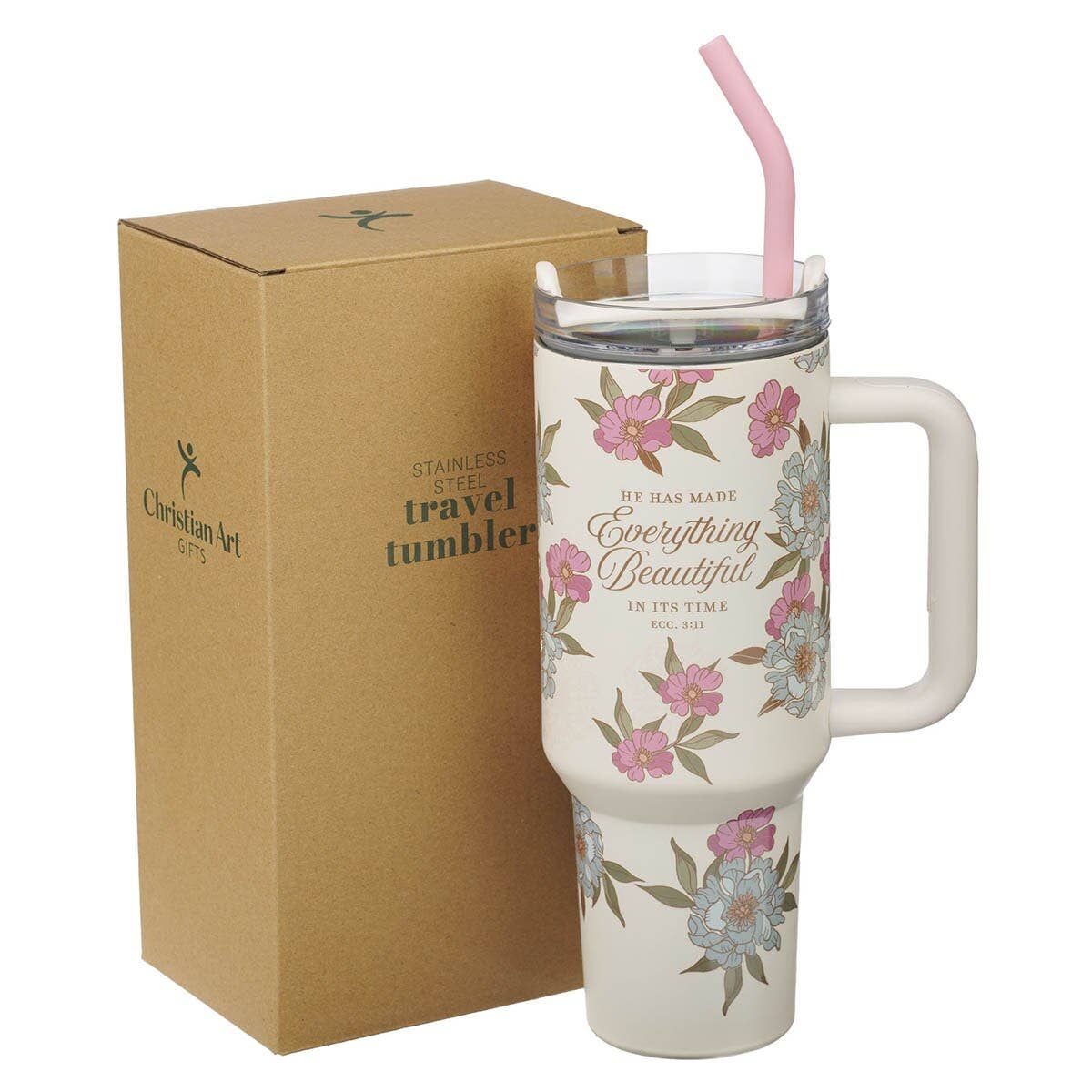 Ivory Everything Beautiful Ecc. 3:11 Tumbler