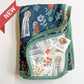 Our Lady of Lourdes & St. Bernadette Quilt - Navy & Beige