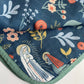 Our Lady of Lourdes & St. Bernadette Quilt - Navy & Beige