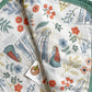 Our Lady of Lourdes & St. Bernadette Quilt - Navy & Beige