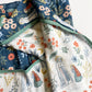 Our Lady of Lourdes & St. Bernadette Quilt - Navy & Beige