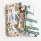 Our Lady of Lourdes & St. Bernadette Quilt - Navy & Beige