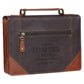 Bible Cover Classic Two-toned Brown Stand Firm 1 Cor. 16:13