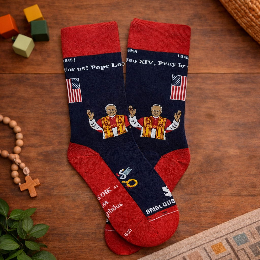 Pope Leo XIV - Chicago Adult Socks (Red)