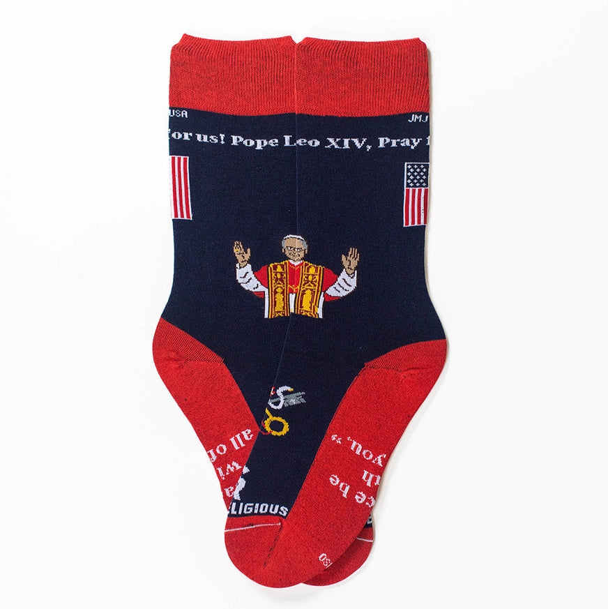 Pope Leo XIV - Chicago Adult Socks (Red)