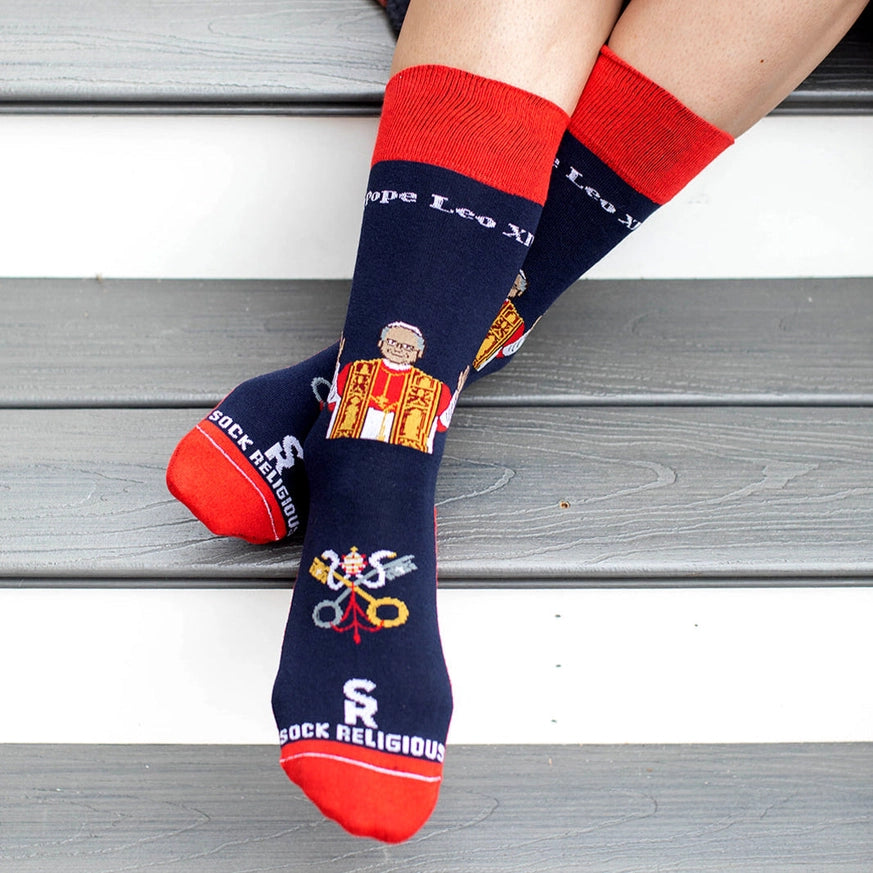 Pope Leo XIV - Chicago Adult Socks (Red)