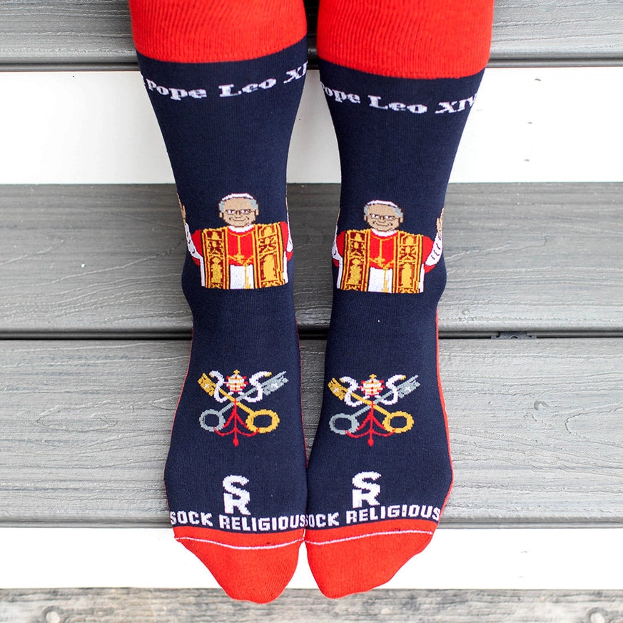 Pope Leo XIV - Chicago Adult Socks (Red)