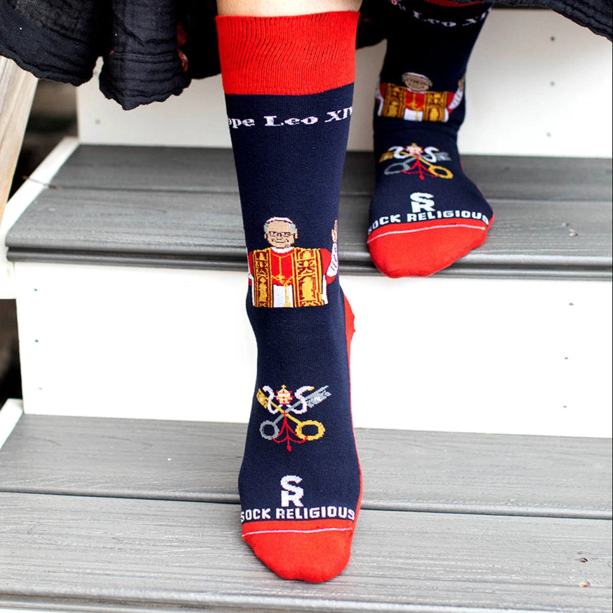 Pope Leo XIV - Chicago Adult Socks (Red)