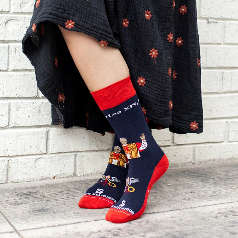 Pope Leo XIV - Chicago Adult Socks (Red)
