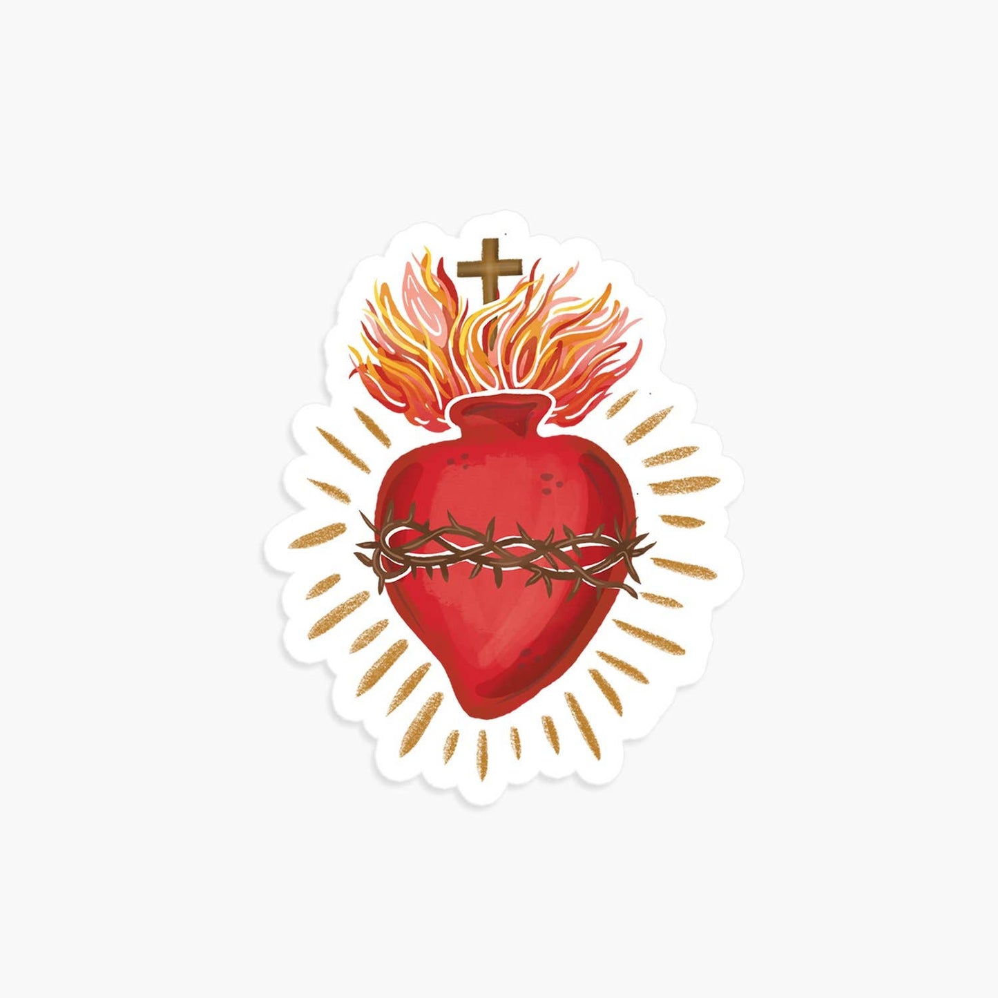 Sacred Heart Vinyl Sticker