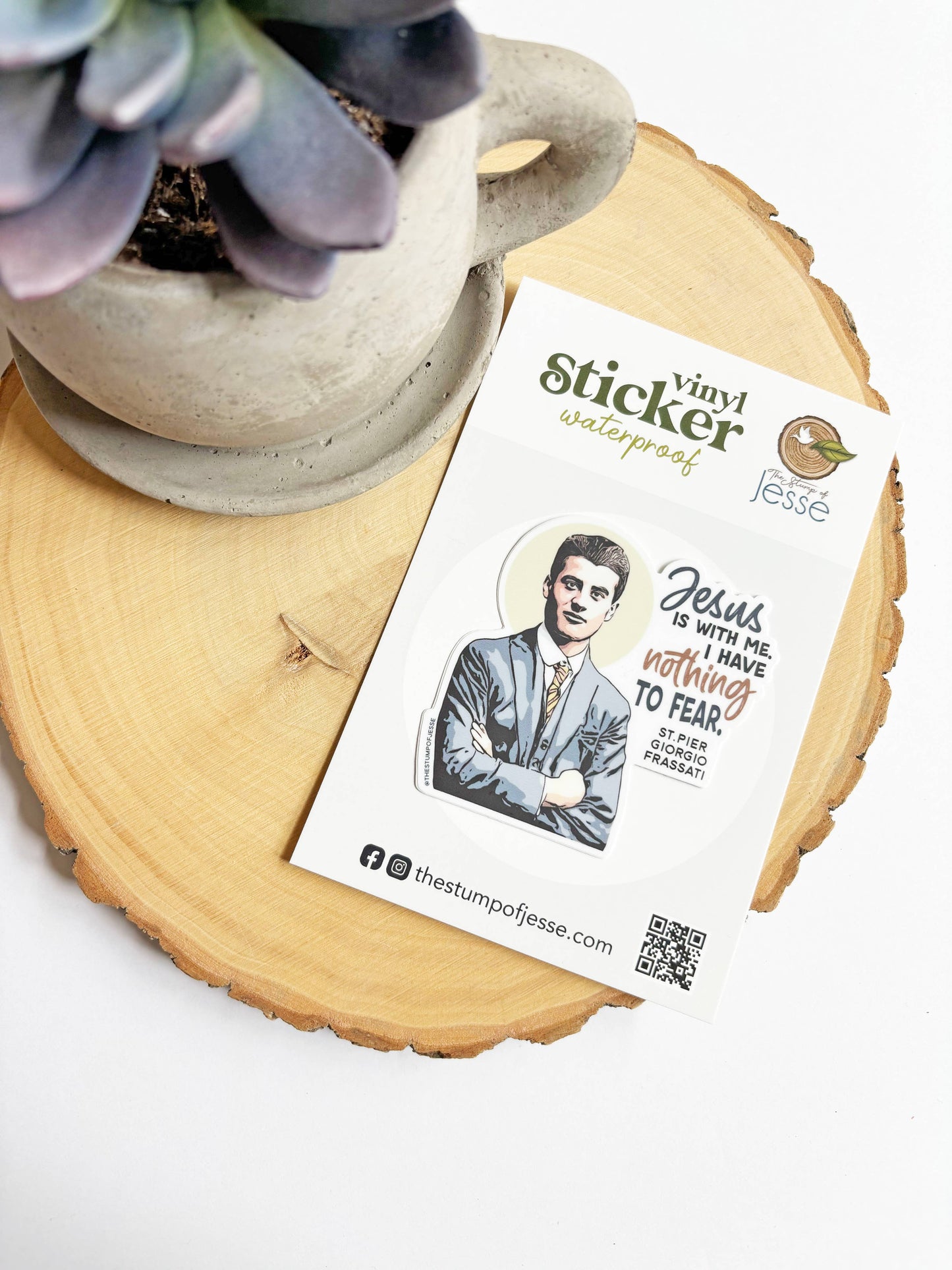 St. . Pier Giorgio Frassati Waterproof Catholic Sticker