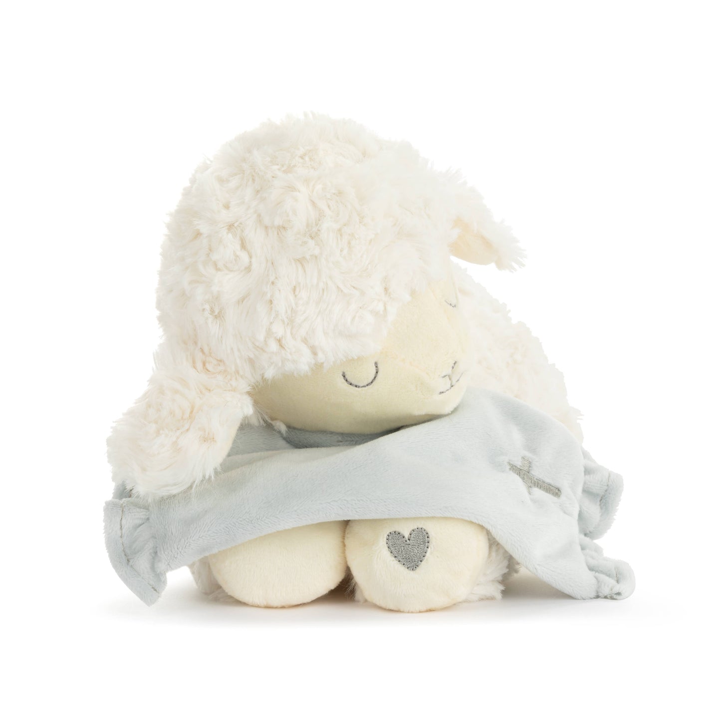 Goodnight Prayer Neutral Mechanical Lamb 10x6in