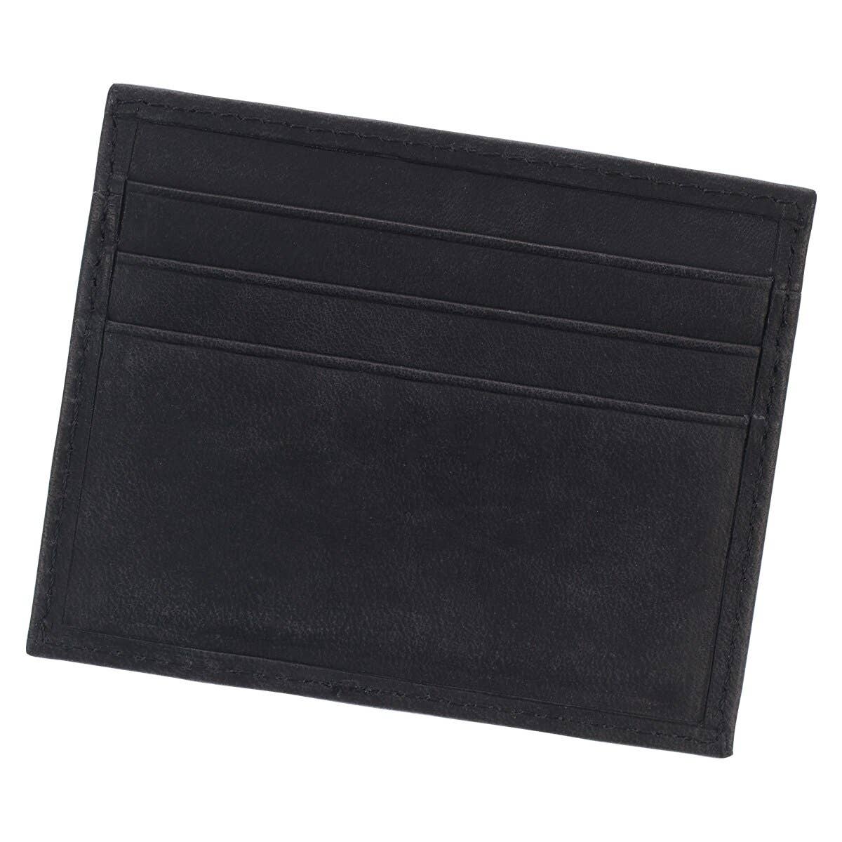Wallet Leather Black Cross Badge