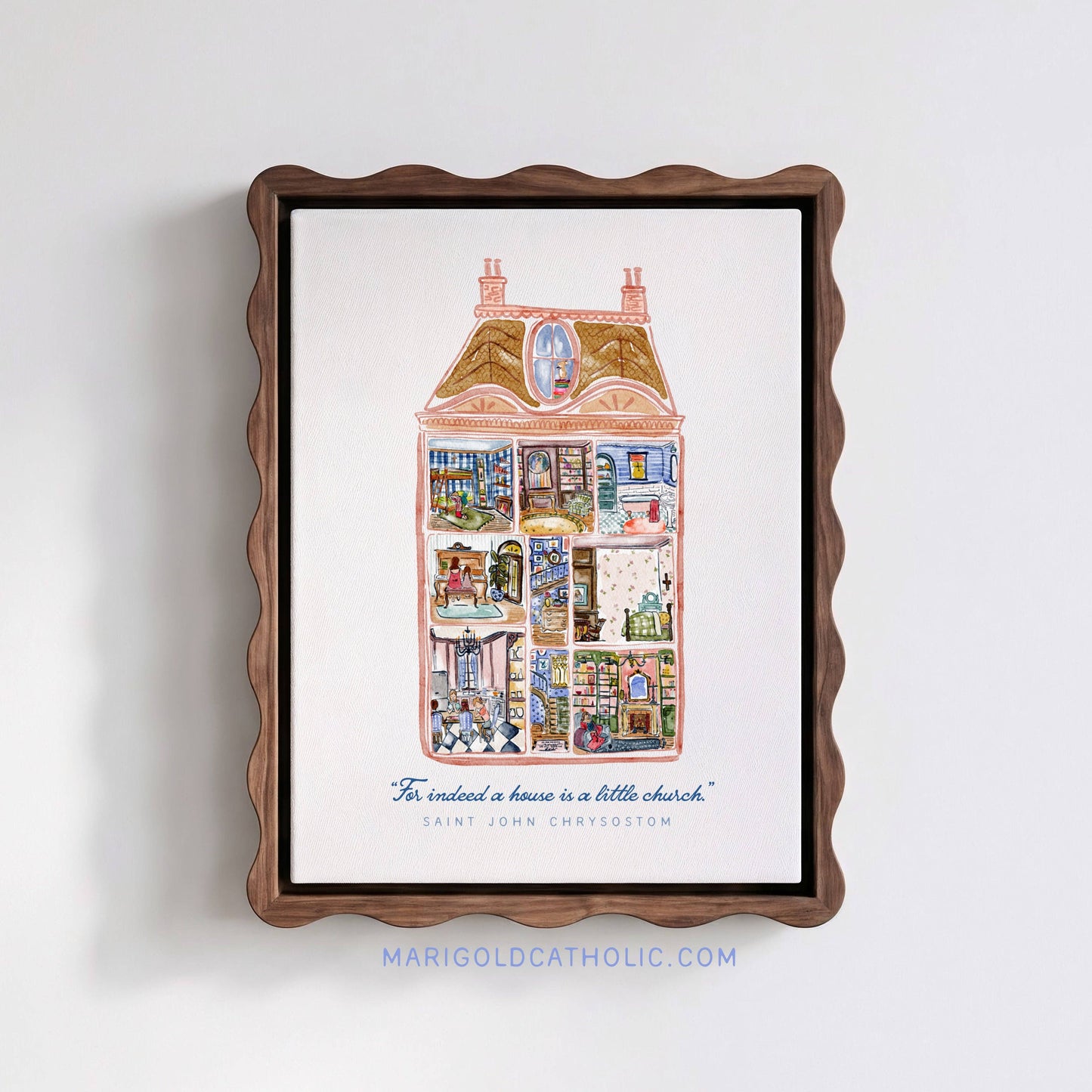 Domestic Church Canvas Print