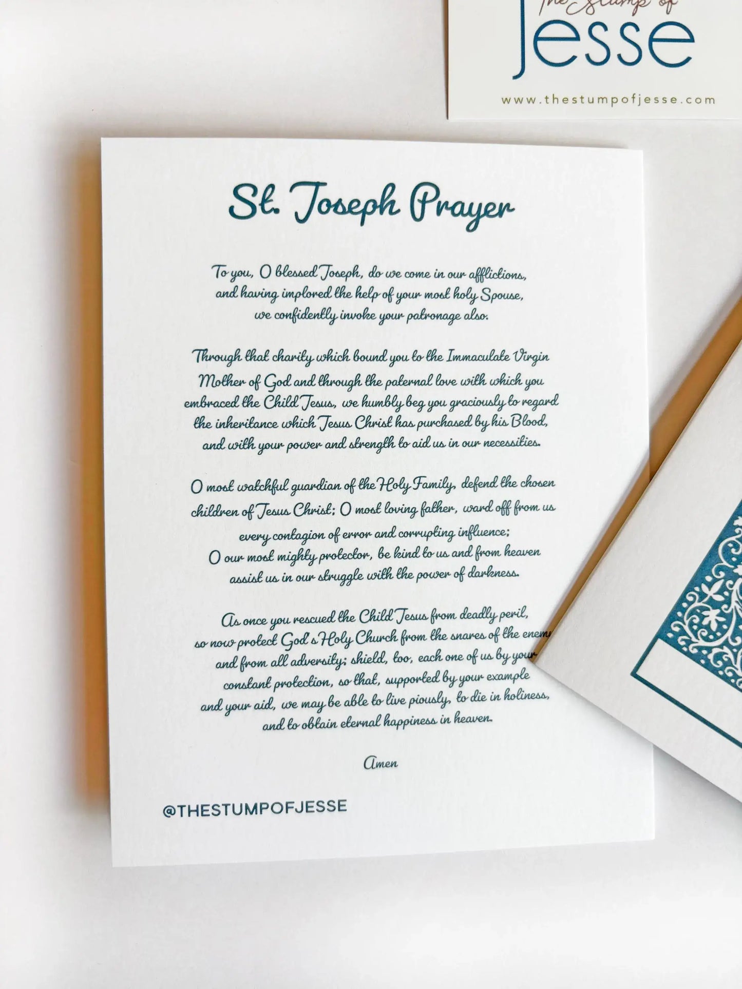 St. Joseph Greeting Card I Catholic Gift & Confirmation Card