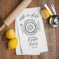 Wash the Plate - Mother Teresa Quote- Catholic Kitchen Towel