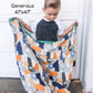 Catholic Luxury Double Sided Muslin Blanket-Faith Moves Mountains