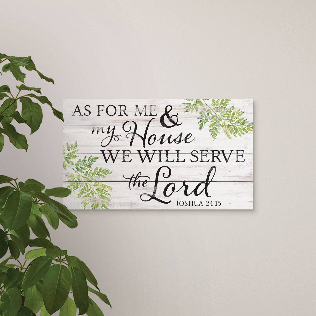 Blessings  Pallet Sign - My House We Will Serve The Lord