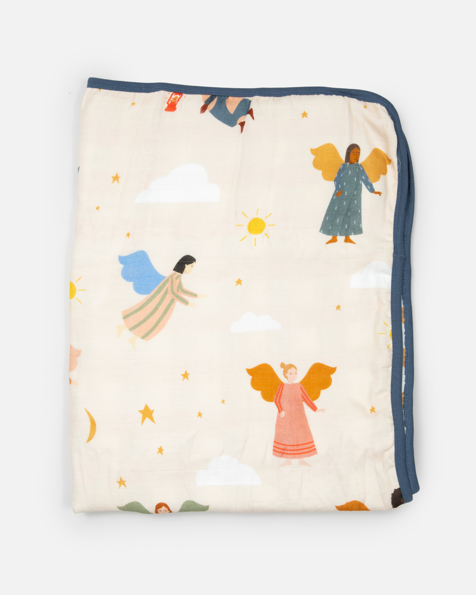 Guardian Angels Deluxe Muslin Baby Blanket Quilt – Two Hearts Catholic ...