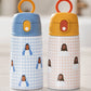 Blue Gingham Mary Water Bottle – 13.5oz Stainless Steel