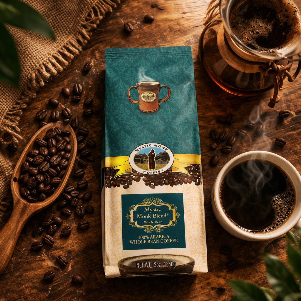 Mystic Monk Blend Whole Bean Coffee