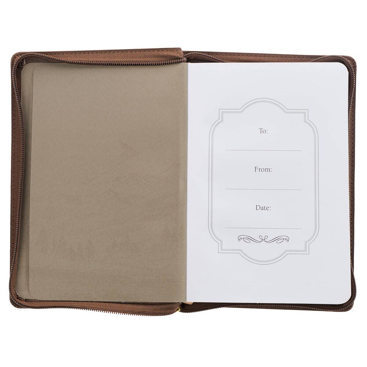 Journal Classic Zip Brown They Will Soar Isa. 40:31