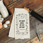 God Walks Among the Pots and Pans Catholic Kitchen Towel