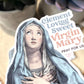 Hail Holy Queen Waterproof Catholic Sticker