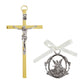 Crucifix w/ Guard Angel Crib Medal
