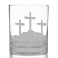 CROSSES AT CALVARY Whiskey Glass