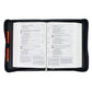 Bible Cover Classic Black/Gray Be Strong Josh. 1:9
