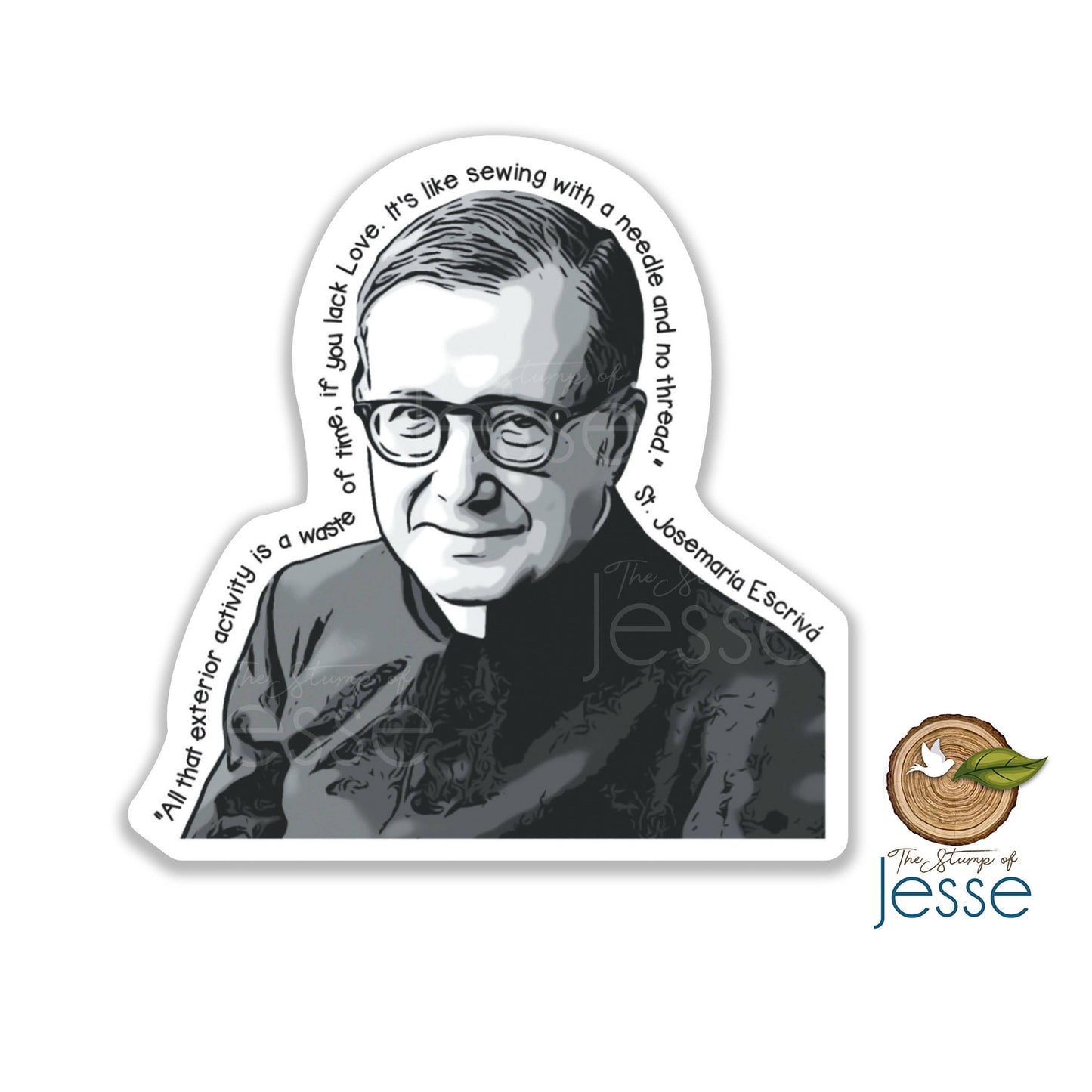 St. Josemaria Escriva Catholic Sticker
