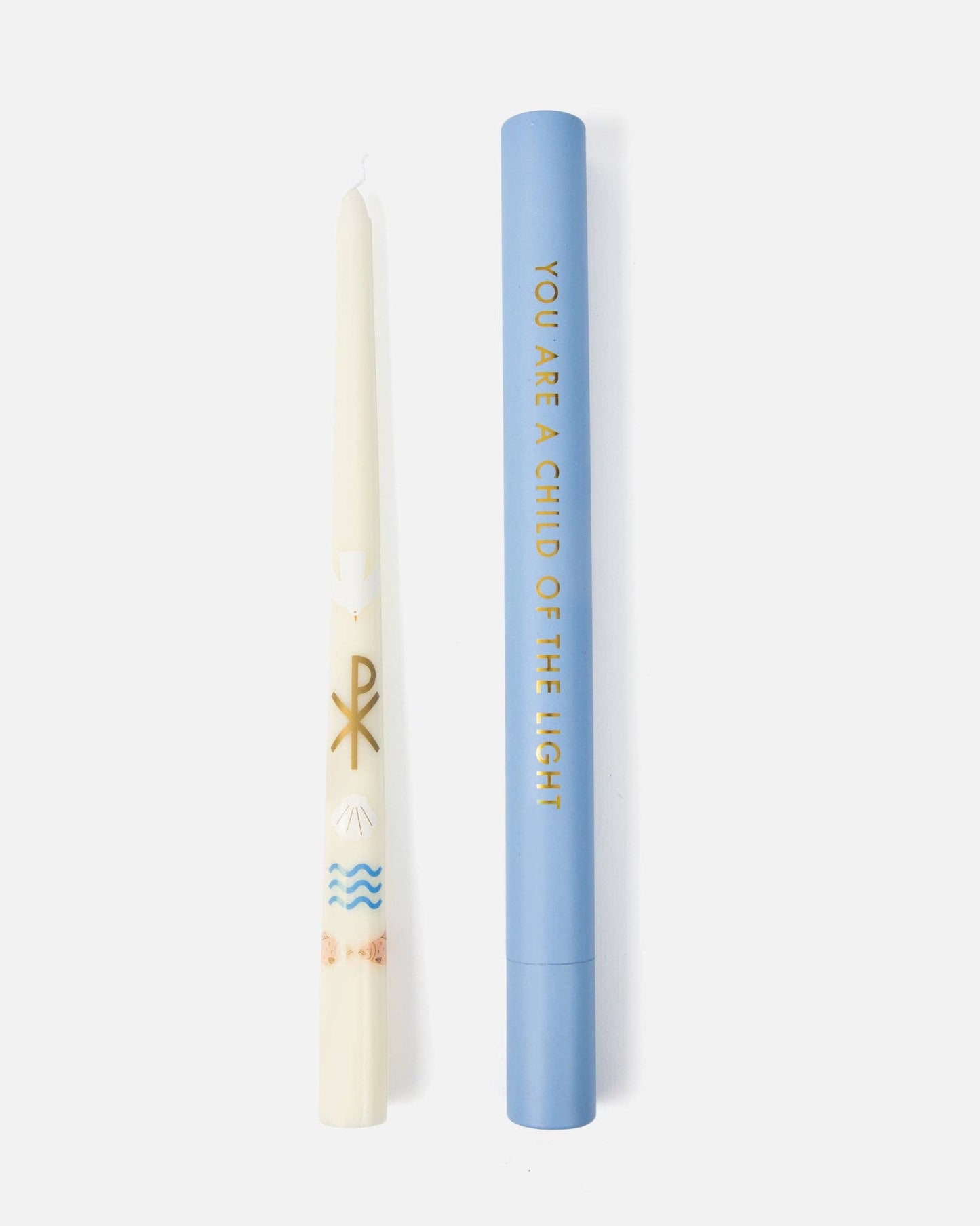 Living Water Baptism Candle (Multicolor)