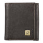 Wallet Leather Brown Crosses Badge