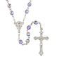Aurora Borealis Crystal Bead Rosary Necklace