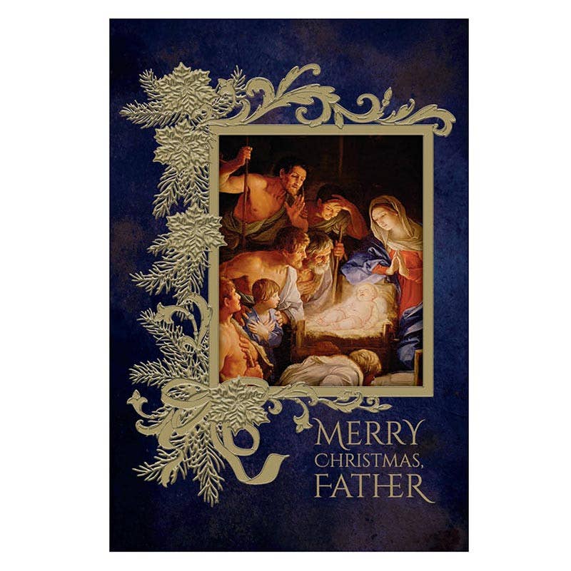 Priest Christmas Card - Joy to the World