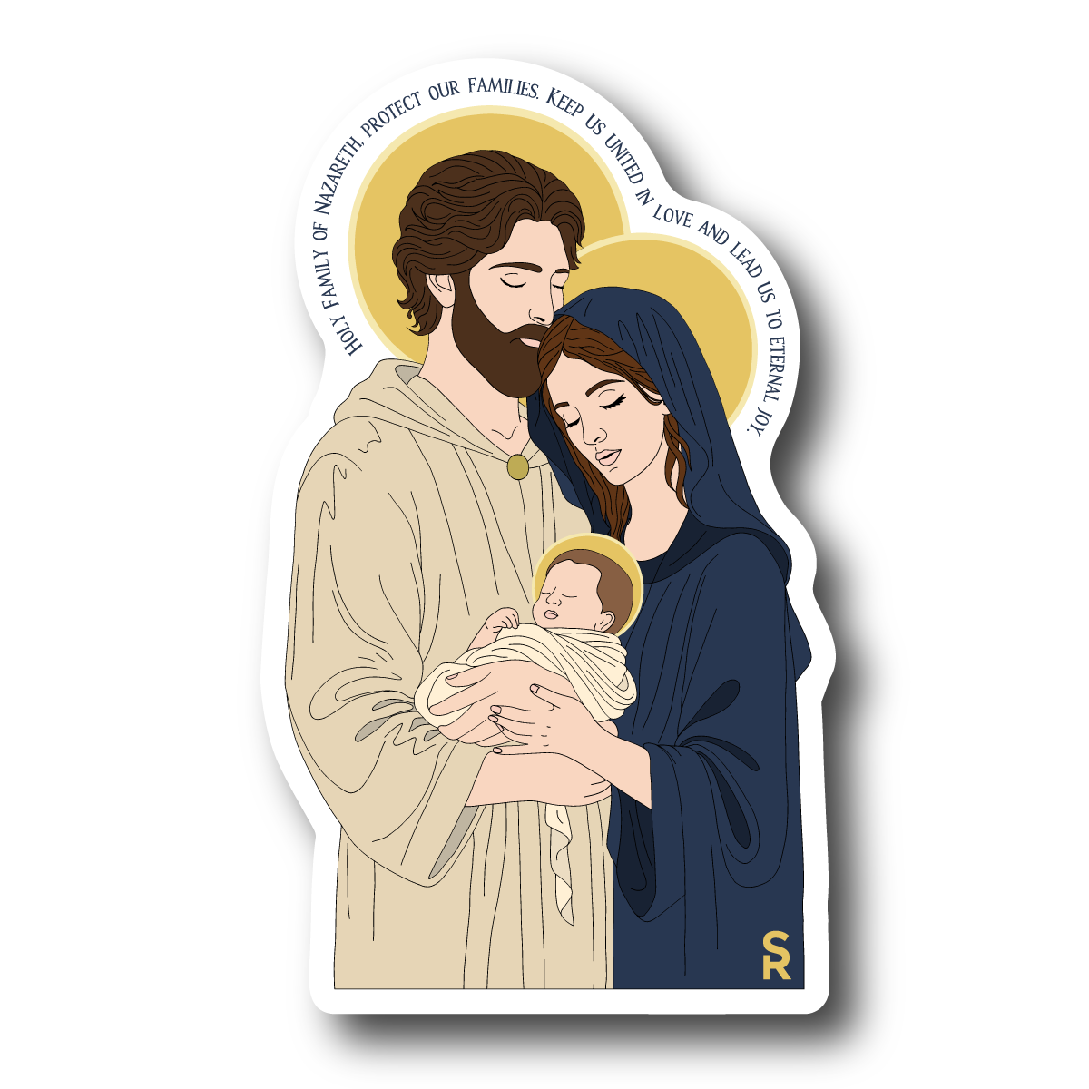 Holy Family Sticker – Two Hearts Catholic Gifts & Books