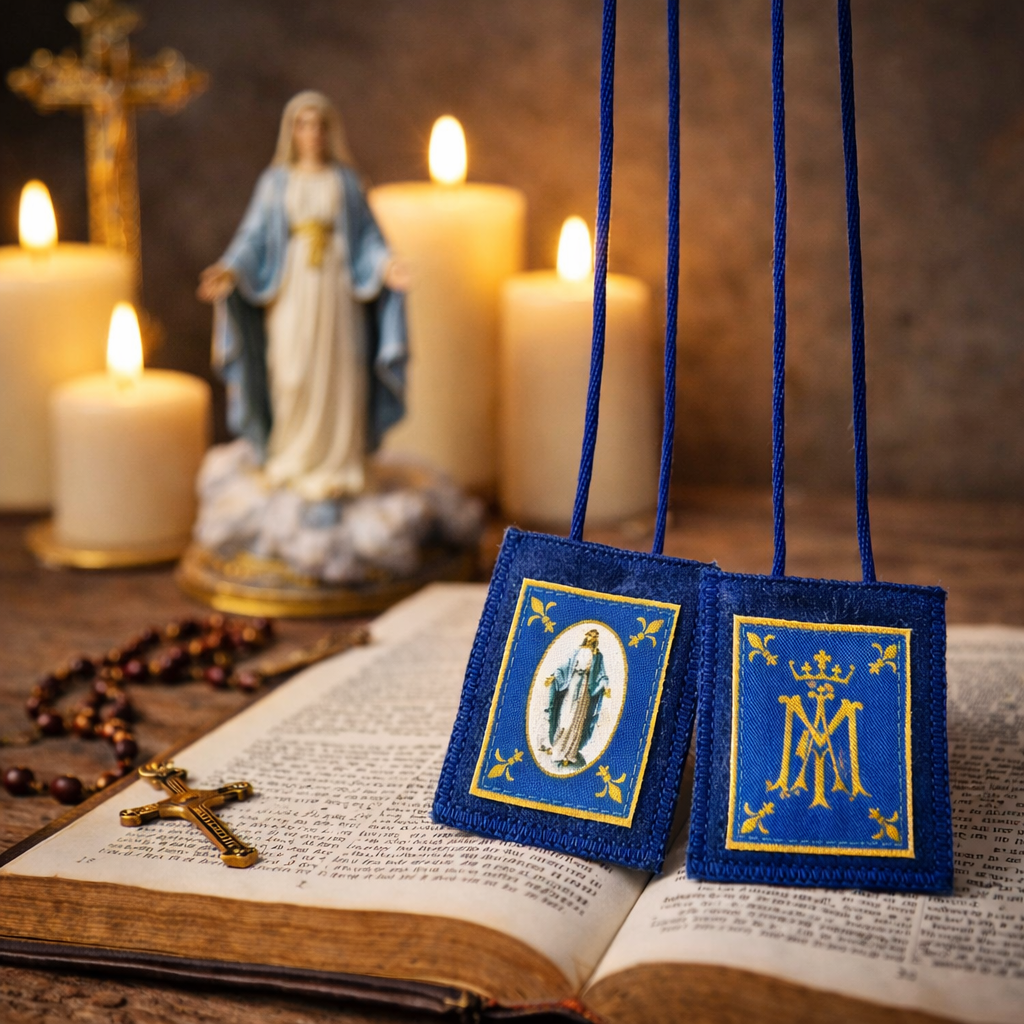 Our Lady's Genuine Blue Wool Scapular