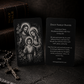 Metal Prayer Card and Personalized Wood Case