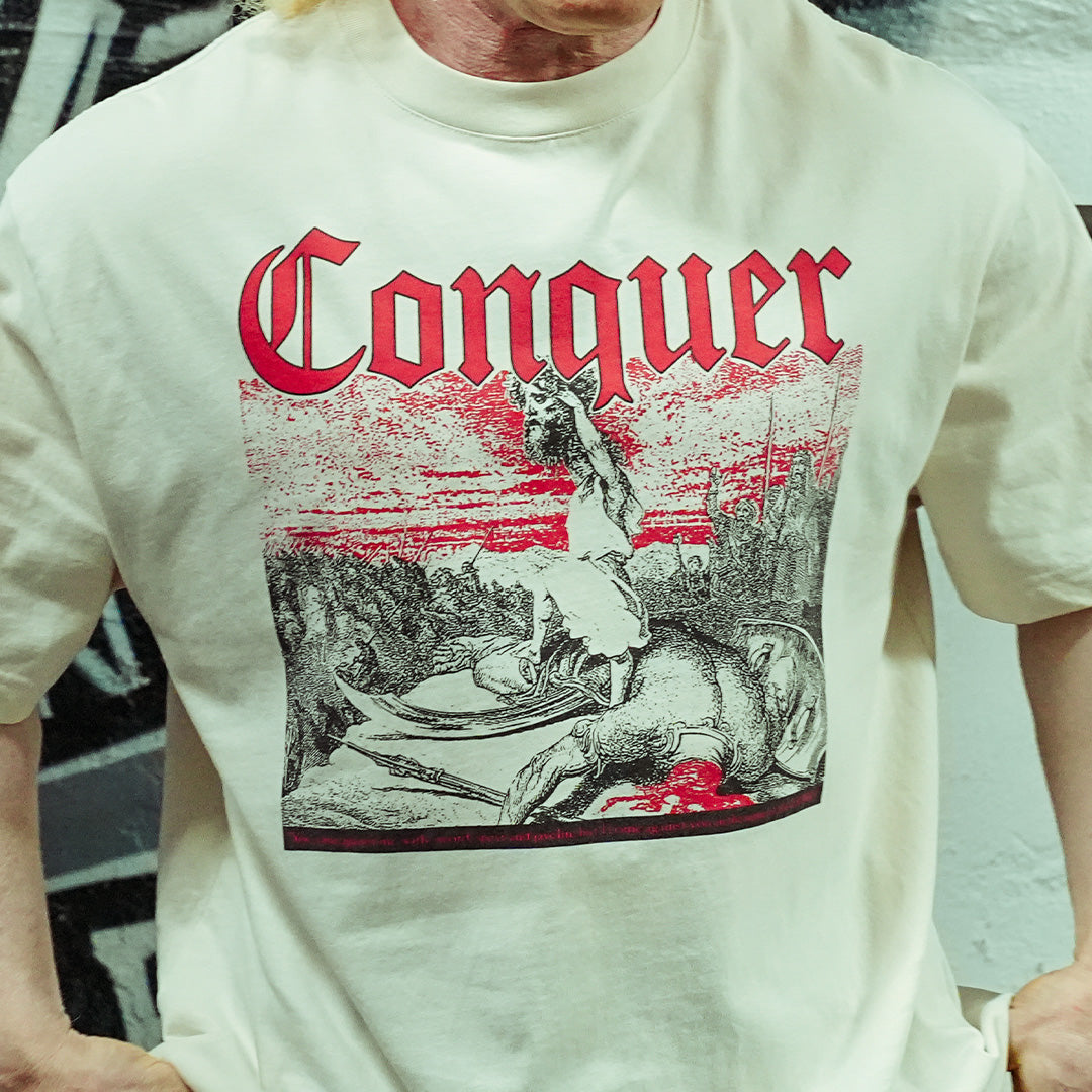 Conquer - Bone - Premium T-Shirt