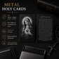 Metal Prayer Card and Personalized Wood Case