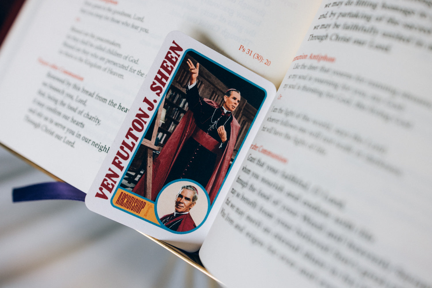 Retro Holy Card | Fulton Sheen