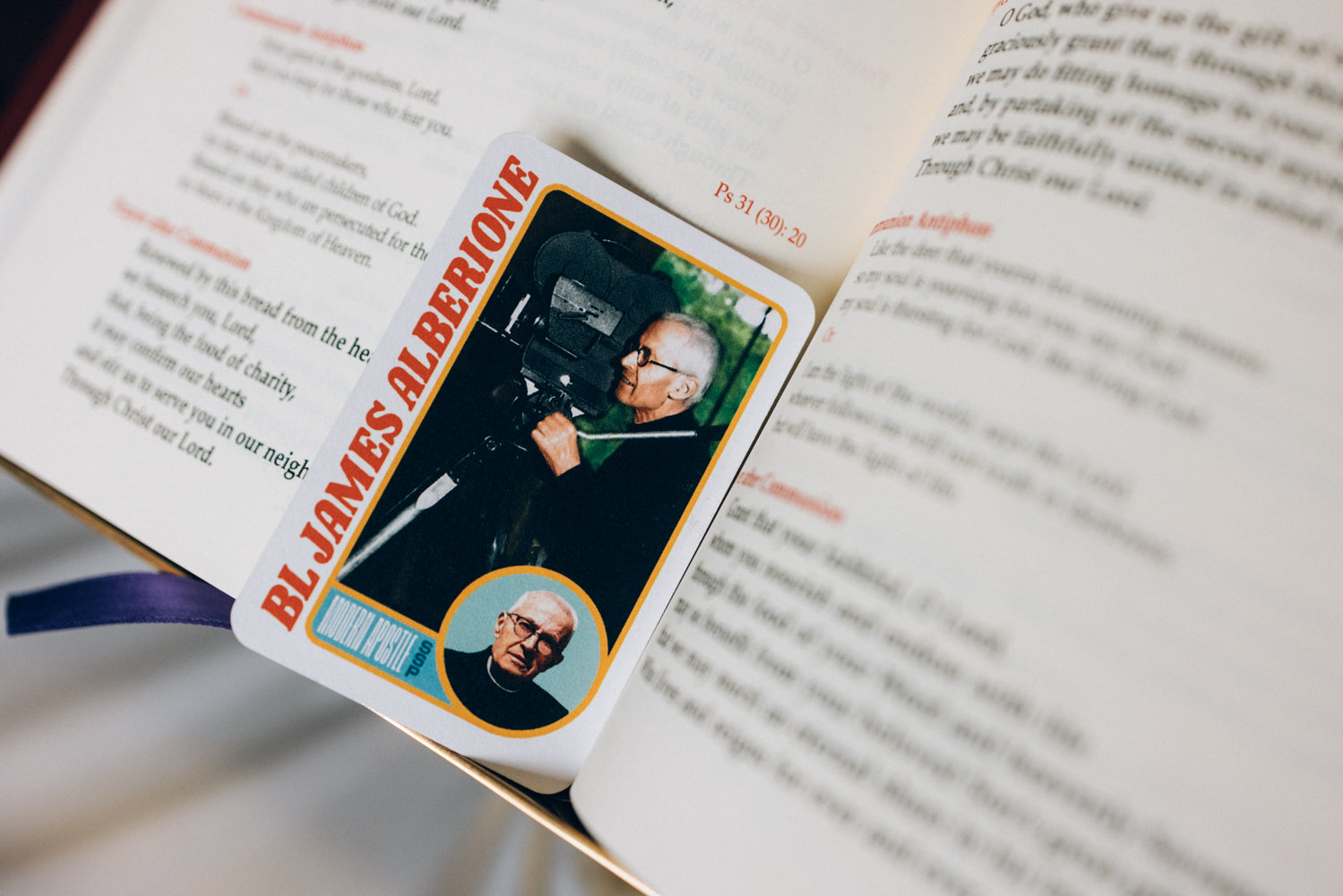 Retro Holy Card | Bl. James Alberione