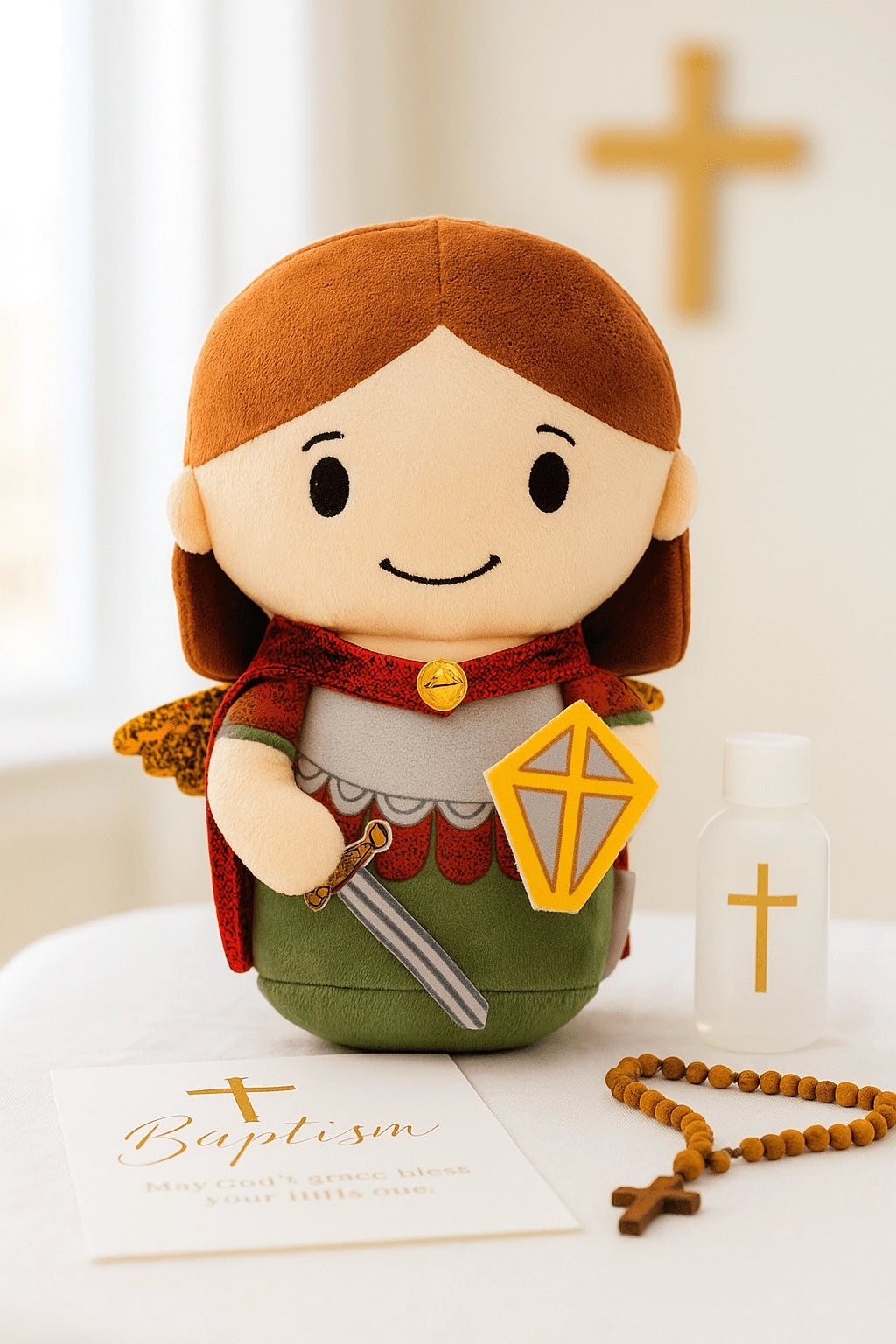 St. Michael the Archangel Plush Doll | Angel Toy/8"